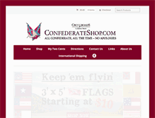 Tablet Screenshot of confederateshop.com